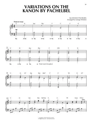 George Winston: December  - Winston - Piano - Book
