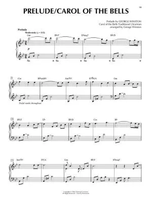 George Winston: December  - Winston - Piano - Book