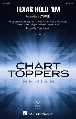 Hal Leonard - Texas Hold Em - Beyonce/Emerson - Choral Octavo - SATB Accompanied