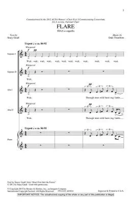 Flare - Trumbore/Gnall - Choral Octavo - SSAA A Cappella
