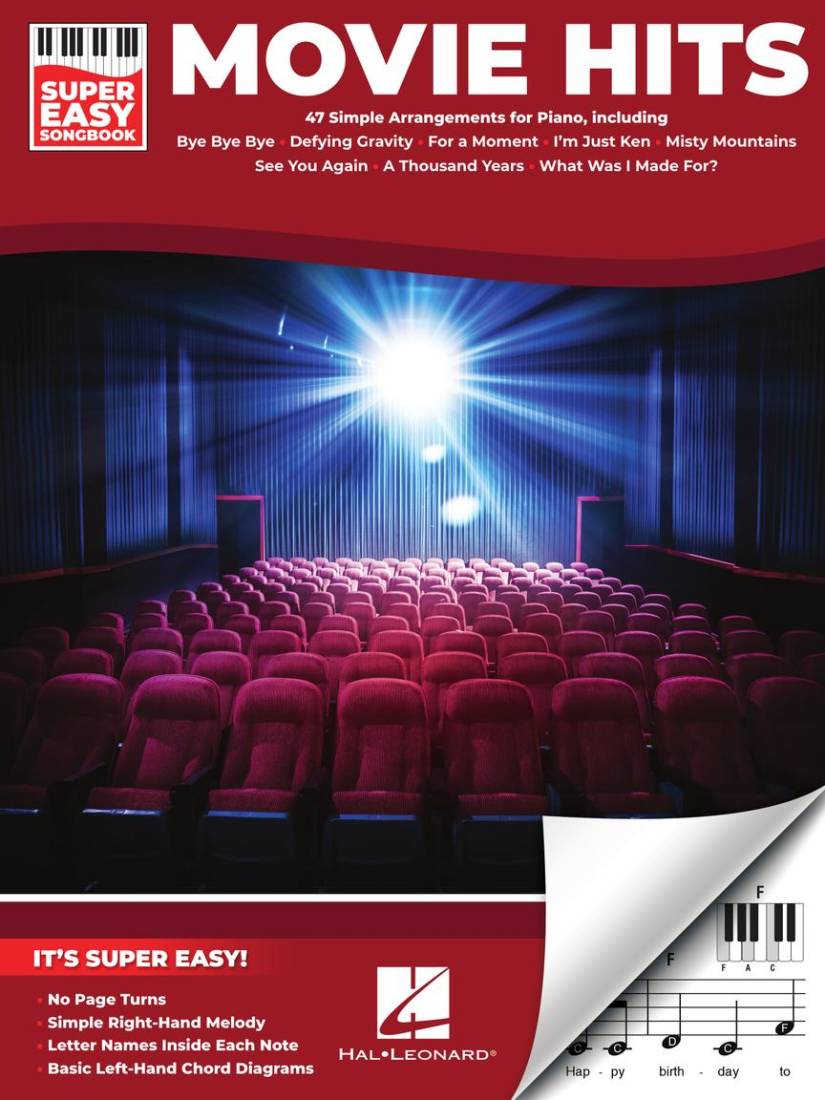 Movie Hits: Super Easy Songbook - Easy Piano - Book