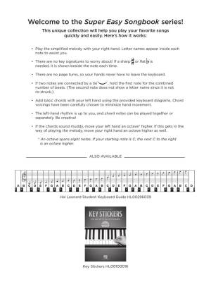 Movie Hits: Super Easy Songbook - Easy Piano - Book