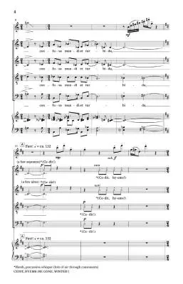 Cedit Hyems (Be Gone, Winter!) - Betinis/Warland - Choral Octavo - SATB Accompanied