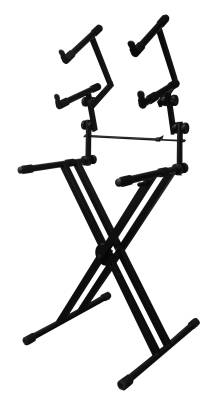 Yorkville - Heavy Duty Deluxe Three Tier Keyboard Stand