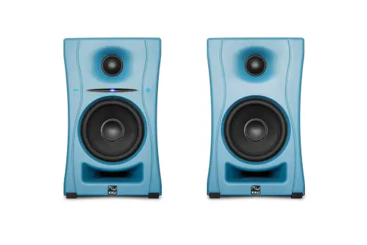 Kali Audio - LP-UNF Ultra-Nearfield Desktop Studio Monitor System - Pacific Blue (Pair)