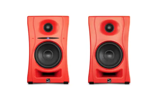 Kali Audio - LP-UNF Ultra-Nearfield Desktop Studio Monitor System - Mojave Red (Pair)