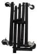 Lead Pan Stand with Casters - Powder Coat Black