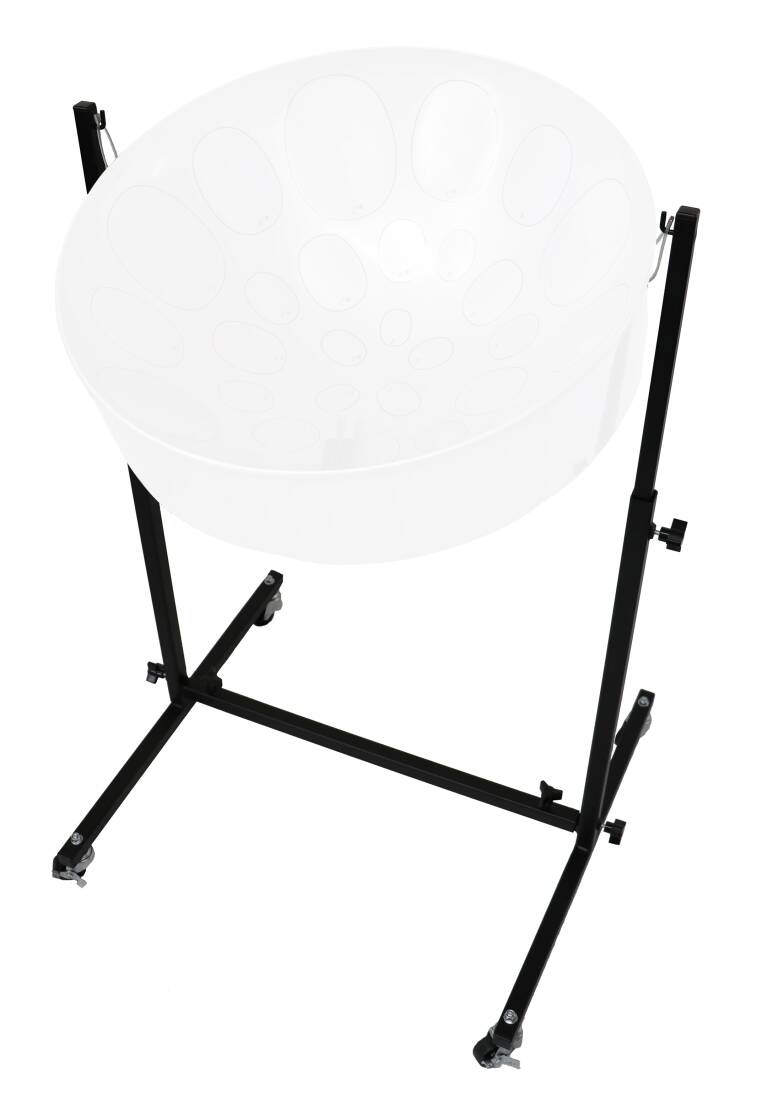 Lead Pan Stand with Casters - Powder Coat Black