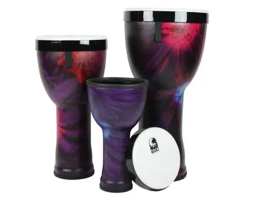 Toca Percussion - Freestyle II Nesting Djembe Set (3) - Woodstock Purple