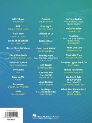 Popular Sheet Music of the 2020s: 30 Hit Songs - Easy Piano - Book