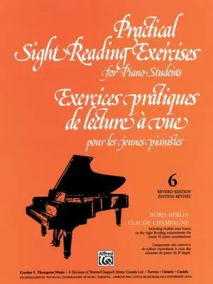 Alfred Publishing - Practical Sight Reading Exercises for Piano Students, Book 6 - Berlin/Champagne - Piano - Book