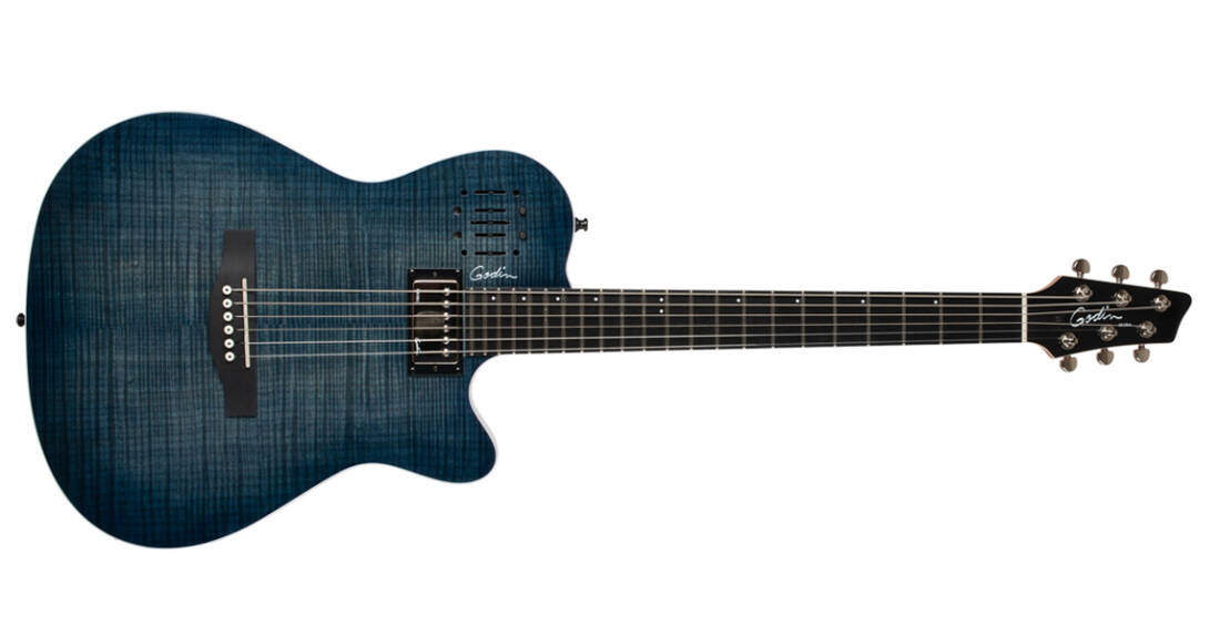 Godin Guitars A6 Ultra Acoustic Electric Guitar W/Gig Bag - Denim