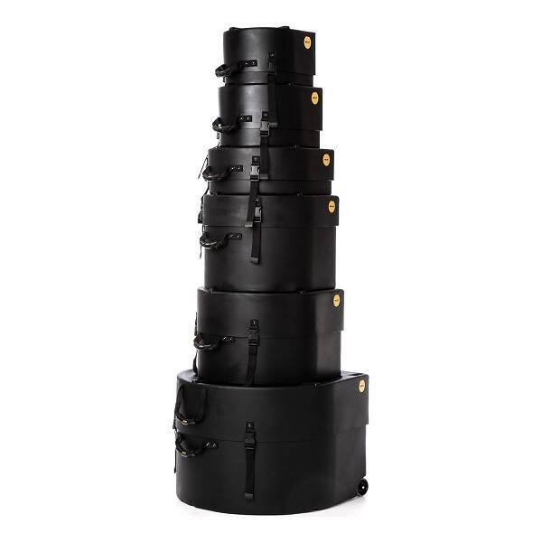 Rock/Fusion Drum Case Set (22,10,12,14,16,SD) - Black