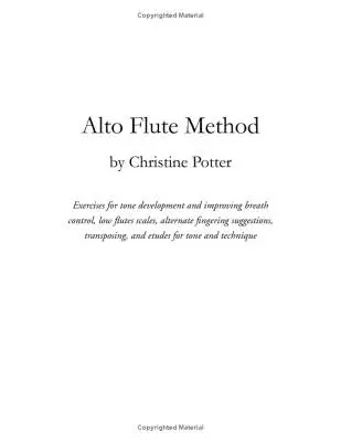 Alto Flute Method - Potter - Flute - Book