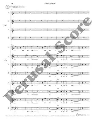 Constellation - Saindon - SATB - Book