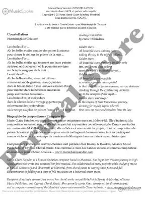 Constellation - Saindon - SATB - Book