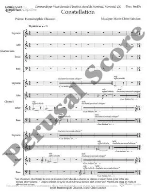 Constellation - Saindon - SATB - Book