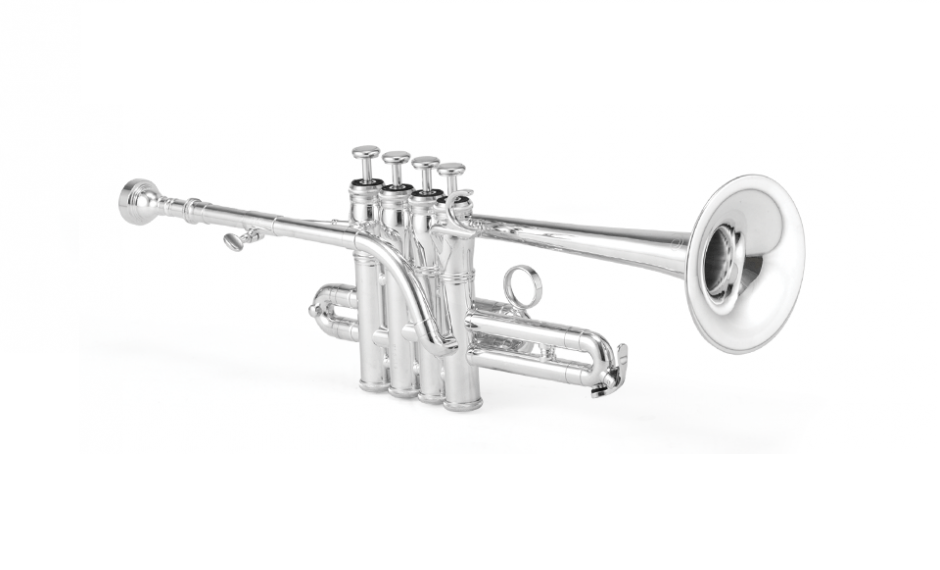 1700RS Professional Bb/A Piccolo Trumpet w/Rose Brass Bell - Silver Plated Finish