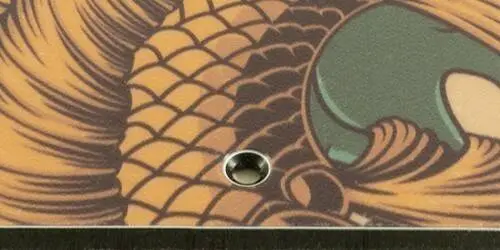 Custom Pickguard for Fender Short Scale Mustang Bass PJ - Koi Tattoo