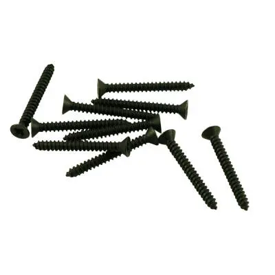 WD Music - Humbucker Pickup Mounting Ring Screws - Long, Black (10)