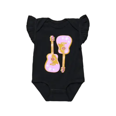 Gibson - Pink Guitar Baby Onesie - 12 Month