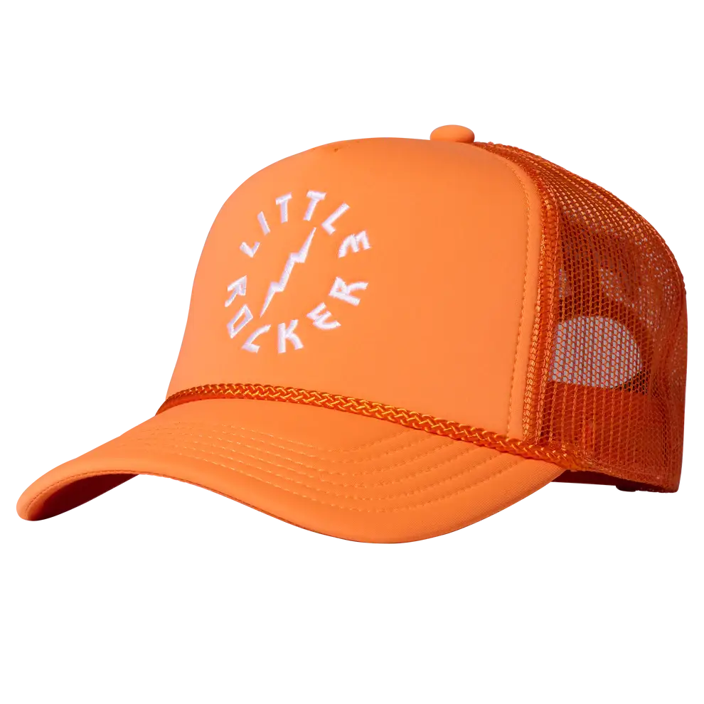 Kid\'s Little Rocker Trucker Hat - Orange