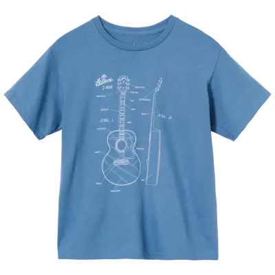 Gibson - Kids Acoustic Schematic Tee - Medium