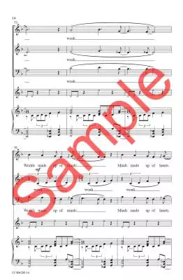 Cells - Dietz - Choral Octavo - SAB/Piano/Body Percussion