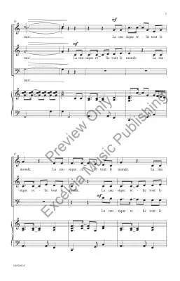La Musique - Neenan - Choral Octavo - SAB Accompanied