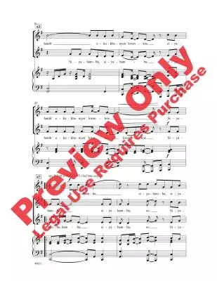 Siyahamba: South African Folk Song - Johnson  - Choral Octavo - 2-Pt Accompanied