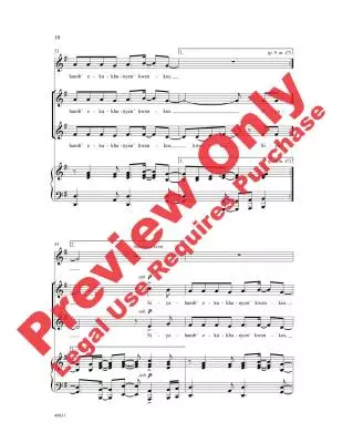 Siyahamba: South African Folk Song - Johnson  - Choral Octavo - 2-Pt Accompanied
