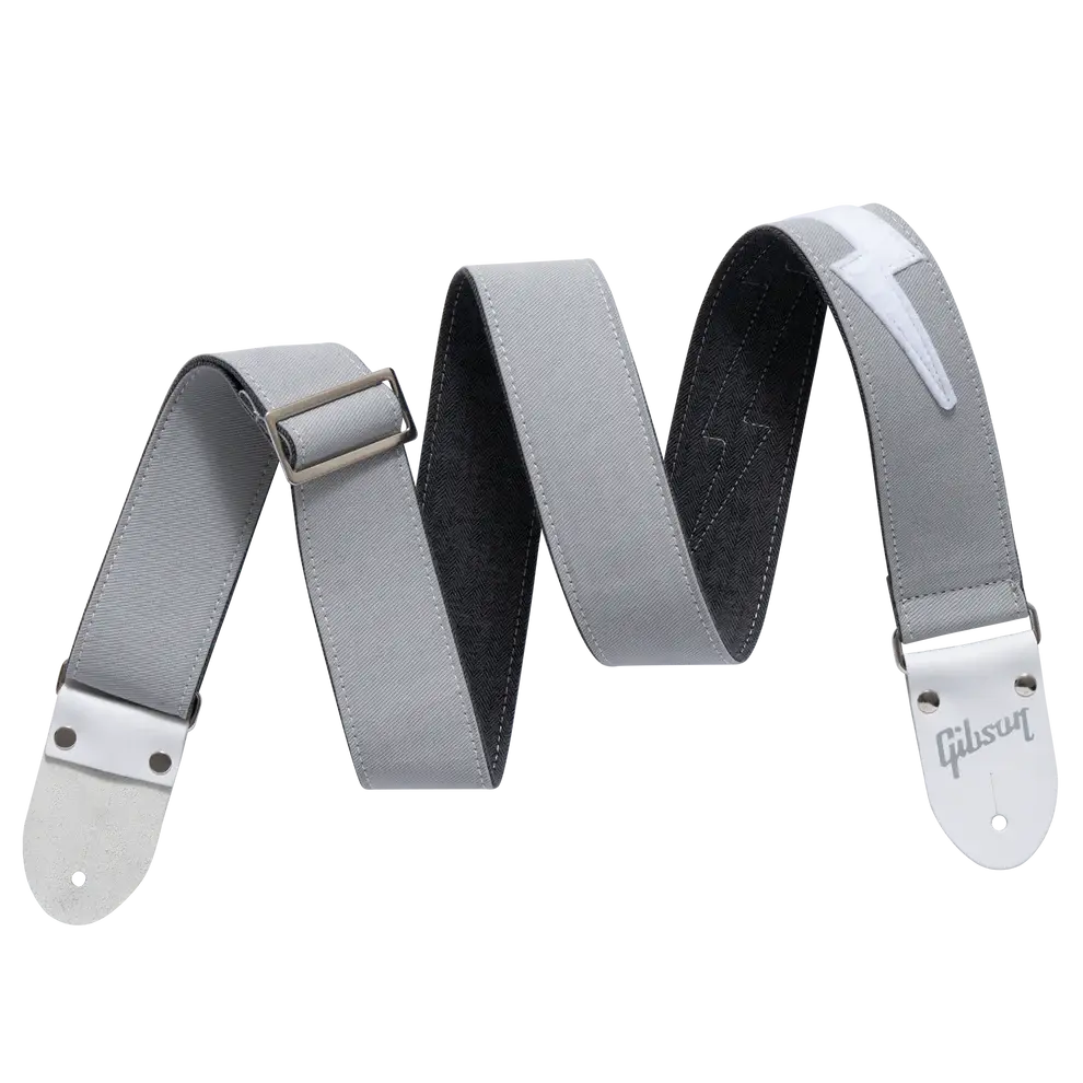 The Vintage Bolt Guitar Strap - Gray