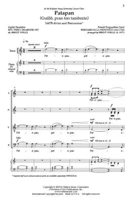 Patapan - Wells - Choral Octavo - SATB A Cappella