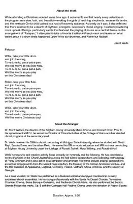 Patapan - Wells - Choral Octavo - SATB A Cappella