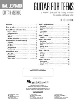 Hal Leonard Guitar for Teens Method - Boduch - Guitar - Book/Audio Online