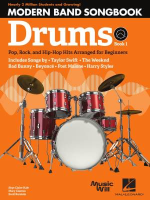 Modern Band Method Guitar Songbook 1: Pop, Rock, and Hip-Hop Hits - Burstein/Hale/Claxton - Drum Set - Book
