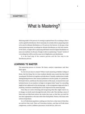 Audio Mastering: Essential Practices 2nd Edition - Wyner - Recording - Book/Audio Online