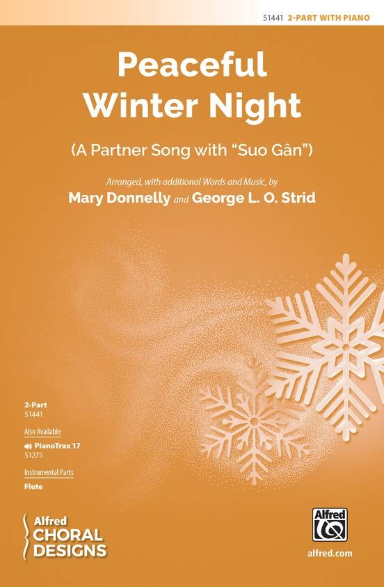 Peaceful Winter Night (A Partner Song with \'\'Suo Gan\'\') - Donnelly/Strid - Choral Octavo - 2-Pt Accompanied
