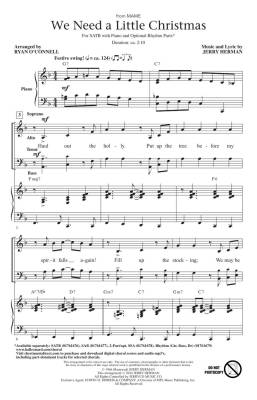 We Need a Little Christmas: from Mame - Herman/O\'Connell - Choral Octavo - SATB Accompanied