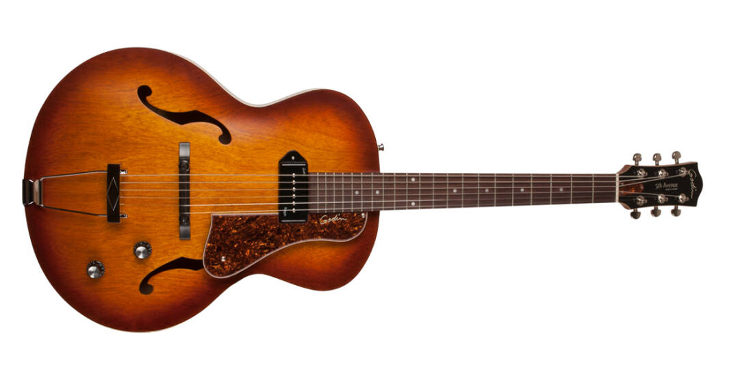 5th Ave Kingpin with P90 - Cognac Burst