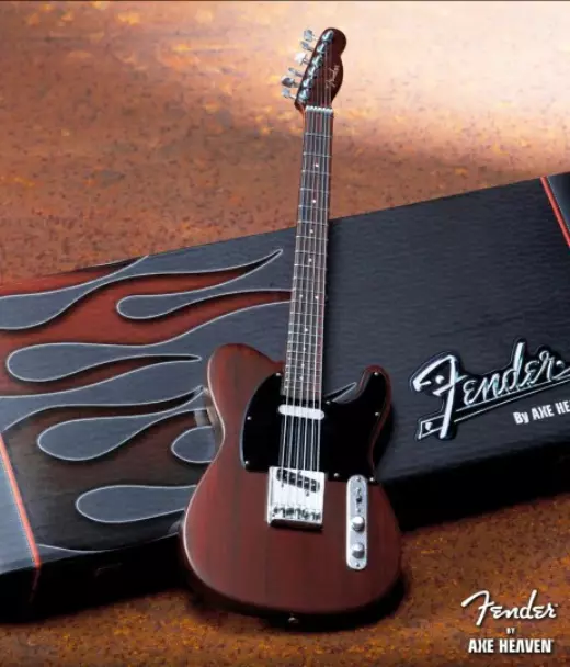 Fender Telecaster Miniature Guitar Replica - Rosewood Finish