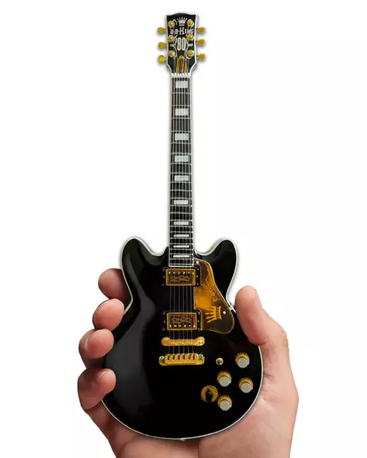 Axe Heaven - BB KING Gibson ES-345 80th Birthday Lucille Miniature Guitar Model