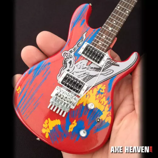 Axe Heaven - Joe Satriani Signature Silver Surfer Miniature Guitar Replica