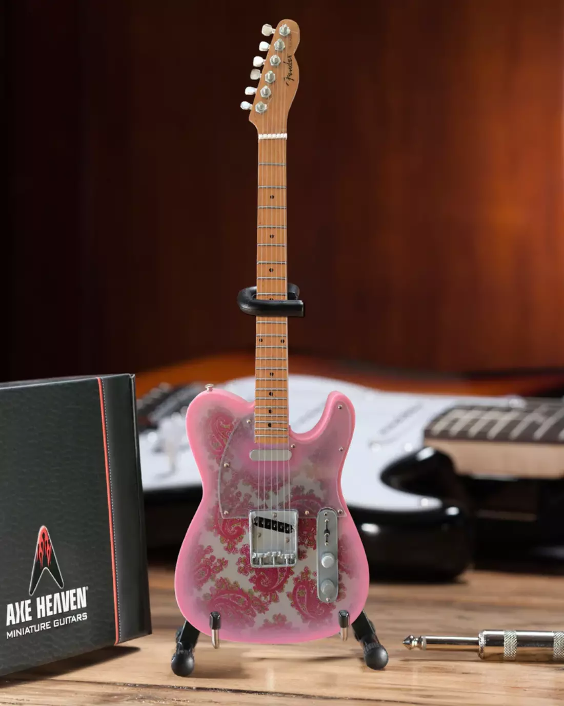 Fender Telecaster Miniature Guitar Replica - Pink Paisley