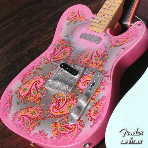 Fender Telecaster Miniature Guitar Replica - Pink Paisley