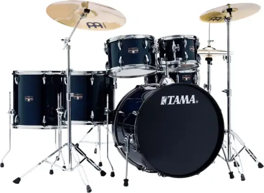 Tama - Imperialstar 6-Piece Drum Kit (22,10,12,14,16,SD) with Cymbals and Hardware - Dark Blue