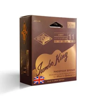 Rotosound - JK11 Phosphor Bronze 11-52 Light Acoustic Strings - 10 Pack