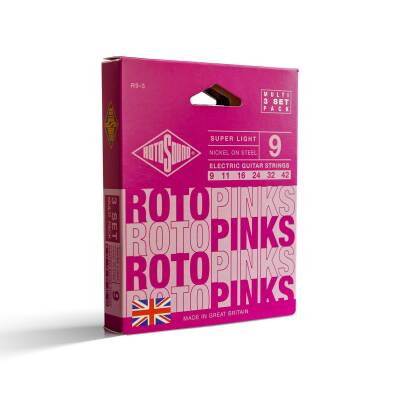 "Rotosound - Nickel 9-42 Light Electric Strings - 10 Pack"