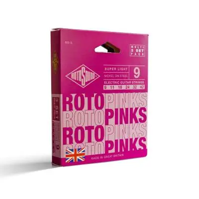 Rotosound - Nickel 9-42 Light Electric Strings - 3 Pack