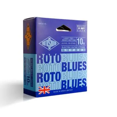 Rotosound - Nickel 10-52 Light Top/Heavy Bottom Electric Strings - 10 Pack